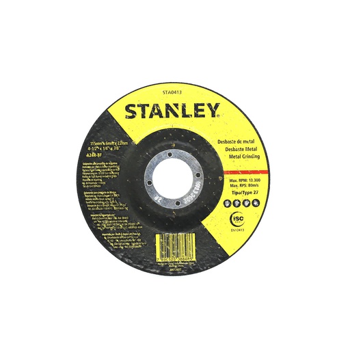 [82413] Disco desbastar metal 4.1/2x1/4x7/8" sta0413