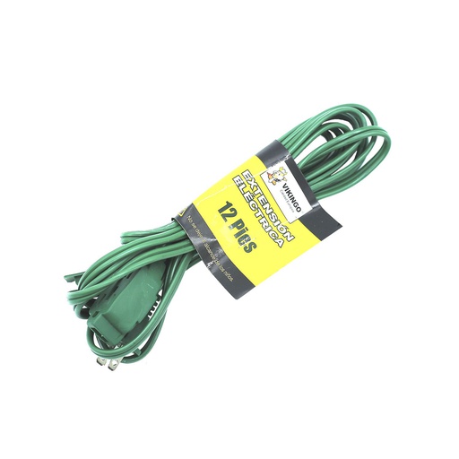 [86985] Extensión electrica 12' 127v vikingo hecb-12 verde