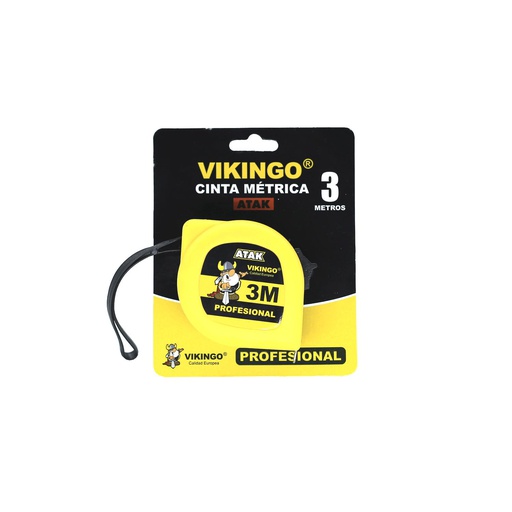 [87119] Cinta metrica 3mtx5/8" vikingo mta-3 amarillo