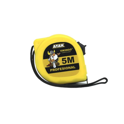 [87120] Cinta metrica 5mtx3/4" vikingo mta-5 negro / amarillo