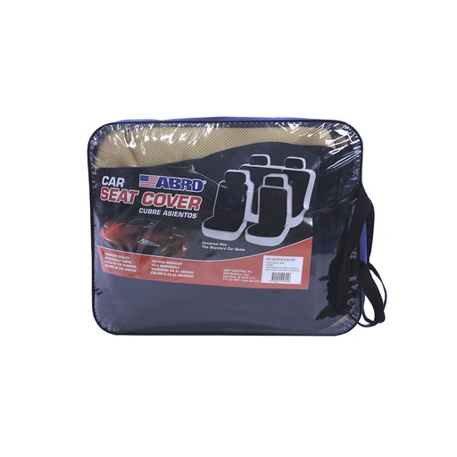 [92817] Forro asiento carro 10pc csc28755 negro / beige