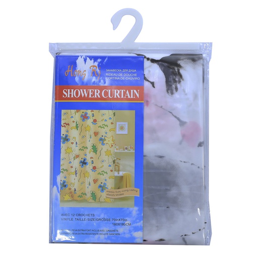 [93778] Cortina para baño 180x180cm peva cs1706 varios diseño