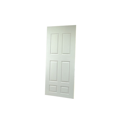 [102788] Puerta madera hdf 6p 36"x80" 10182 blanco