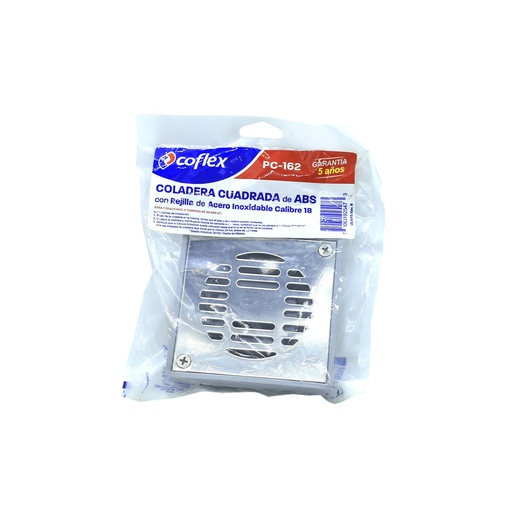 [105094] Desague baño acero inoxidable cuadrado 2" pc-162