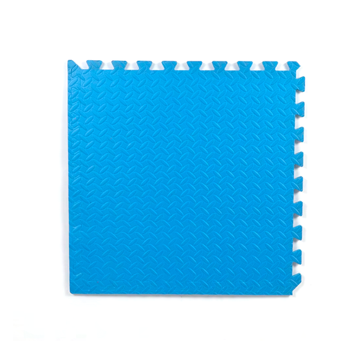 [142366] Alfombra antifatiga 1/2"x2'x2' 6pc azul