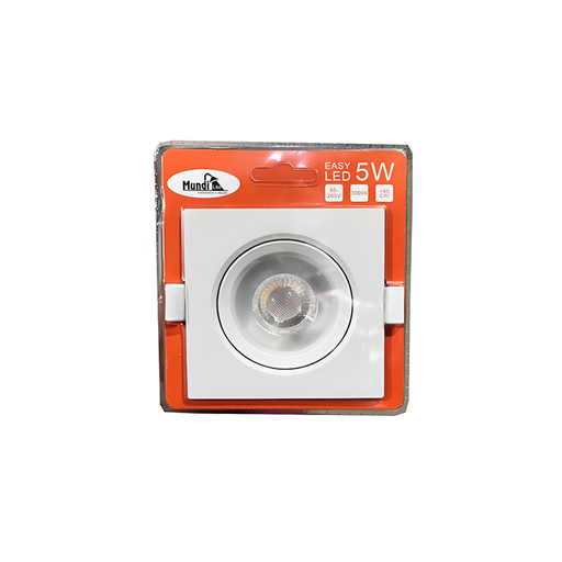 [143061] Lamparaara de panel empotrada led 1l 5w 9cm 3000k cuadrada