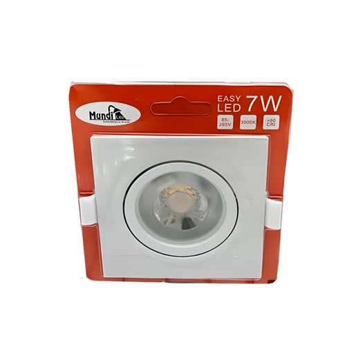 [143062] Lamparaara de panel empotrada led 1l 7w 9cm 3000k cuadrada