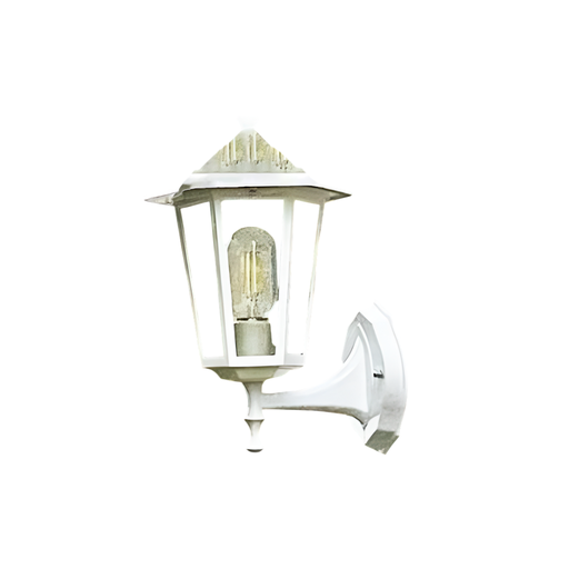 [143159] Lampara pared exterior 1l 40w 17x37cm l-403 blanco