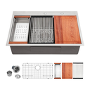 Lavatrasto submontar 31.5"x17.72" 1c con accesorios