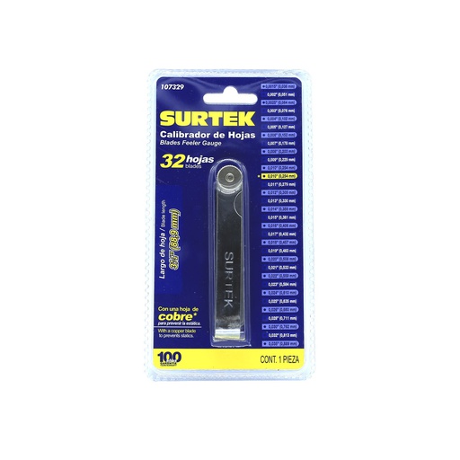 [8060] Calibrador espesor 32hojas surtek 107329