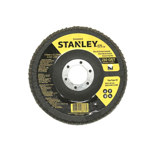 [82454] Disco zirconio 4.1/2" stanley sta4060fz