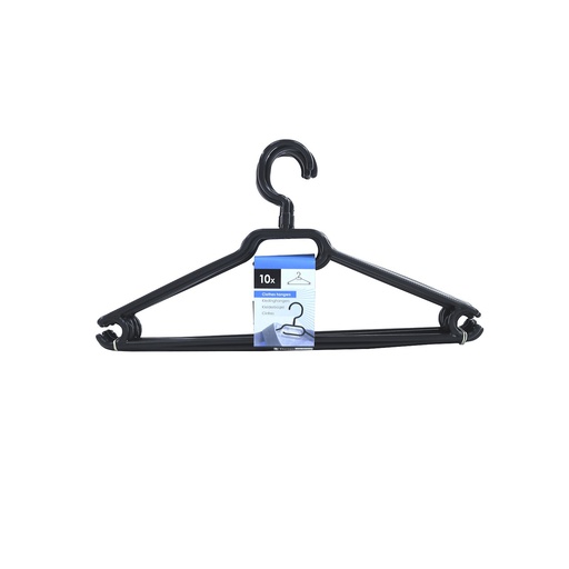 [90226] Gancho para ropa plastica 10pc 290879 varios colores