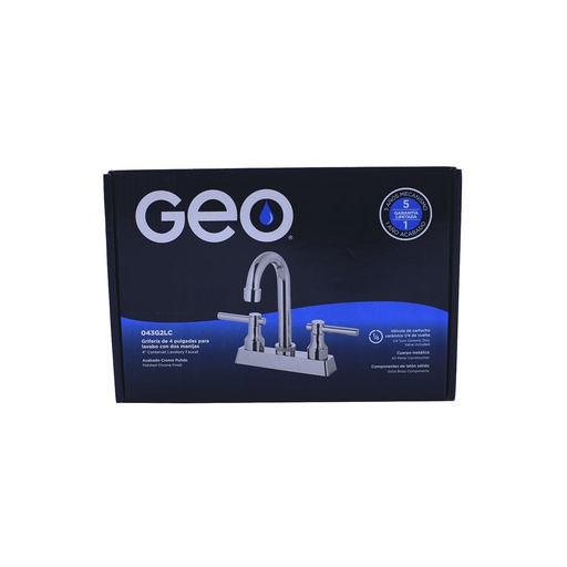 [60008] Llave lavabo 4" 2perillas con palo 043-pfoc