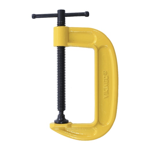 [23509] Prensa sargento 4" tipo "g" vikingo amarillo/ negro