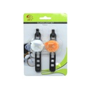 Reflectivo bici stop 2pc led jy339p blanco/rojo