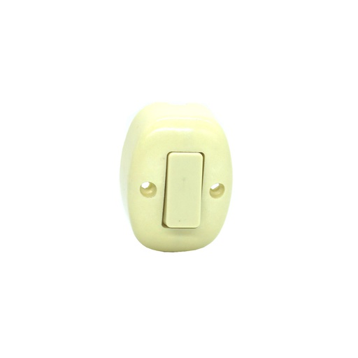 [29853] Switch sencillo superf con tornillo  123 crema