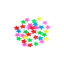 Adorno rayo estrella neon bolsas 36pc 031