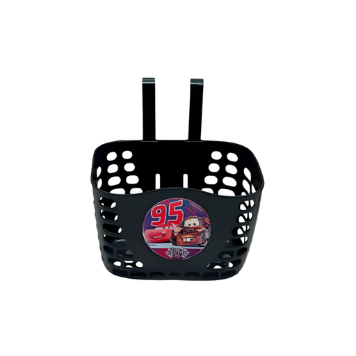 [135715] Canasta bici plastica para niño cars negro