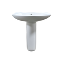 Lavamano ceramica luigi con pedestal 51x43x82cm blanco