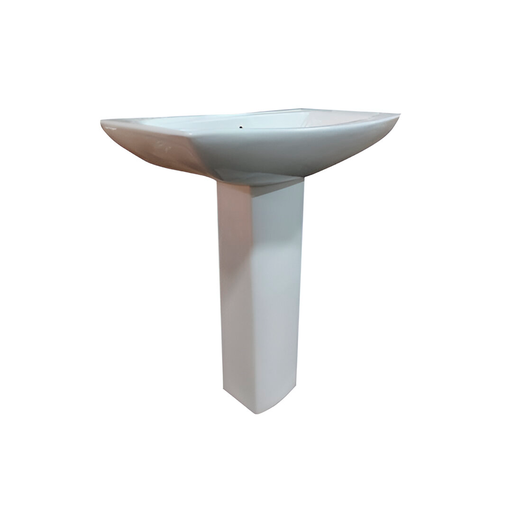 [135736] Lavamano ceramica luigi con pedestal ahp-709 blanco