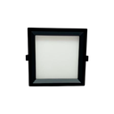 Lampara panel empotrable led 18w 16cm 3000k mun negra