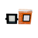 Lampara panel empotrable led 9w 10cm 6500k mun negra