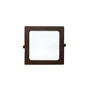 Lampara panel empotrable led 9w 6.4cm 3000k mun negra