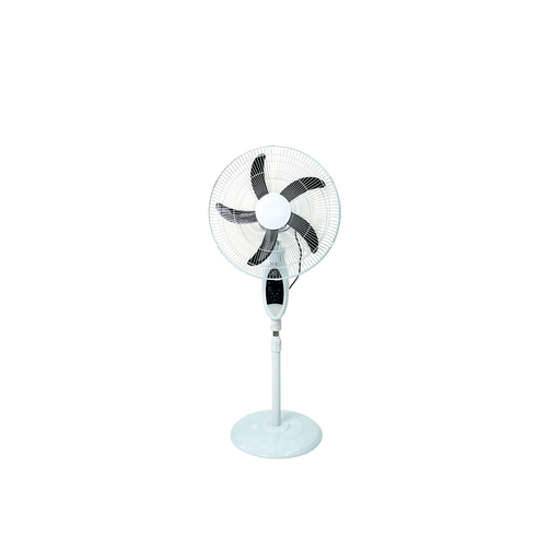 [138765] Ventilador pedestal 16" recargable 13w c-636 blanco/negro