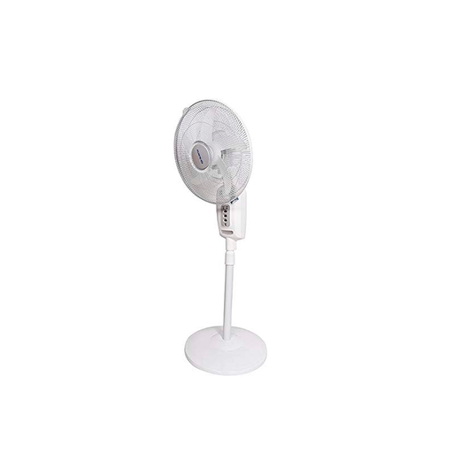 [138764] Ventilador pedestal 16" recargable 15w c-635 blanco/gris