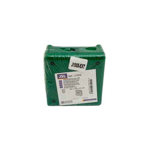 [124790] Caja electrica plastica registro para exterior j100s verde