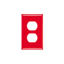 Placa para toma doble eagle 2132-rd roja