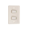 Switch doble empotrable 10a 125v aguila 2260