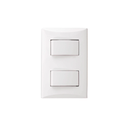 Switch doble empotrable eagle 1004w blanco