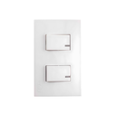 Switch doble 3v t&j 8015w blanco