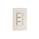 Switch triple empotrable 10a-125v aguila 2360