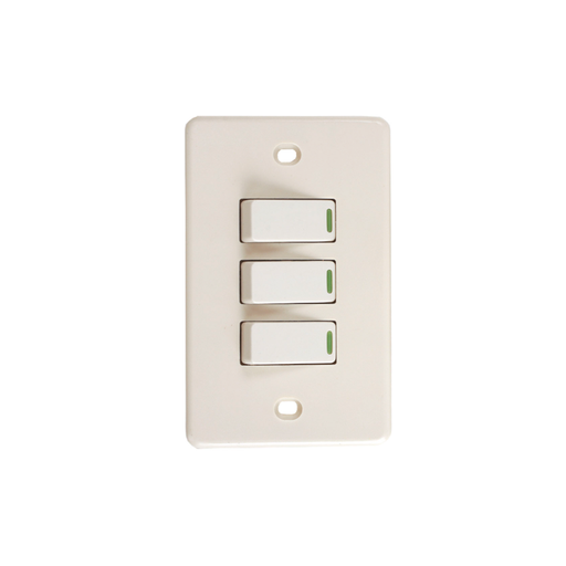 [9994] Switch triple empotrable 10a-125v aguila 2360