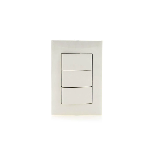 [64560] Switch triple empotrable 15a eagle 1005v marfil
