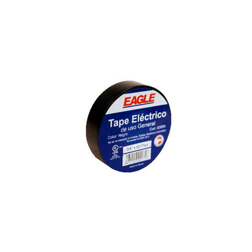 [10096] Tape electrico 3/4"x60' aguila 626bk  negro