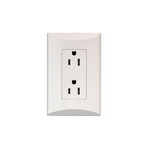 [27090] Tomacorriente doble empotrable 15a 1009-aw