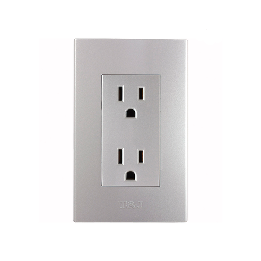 [67695] Tomacorriente doble empotrable t&j 8031-pl pl
