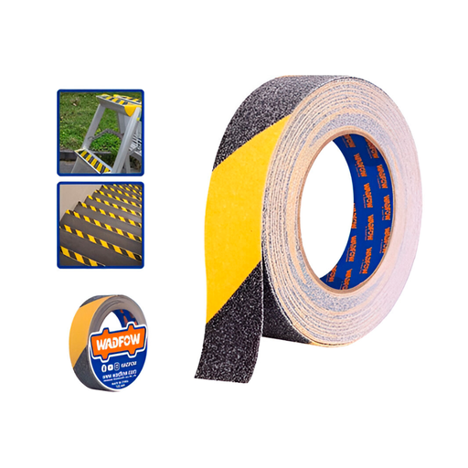 [144598] Cinta antiderrapante 5mx25mm wadfow amarilla/negro wva3535
