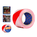 Cinta de señalizacion 305mx75mm wadfow rojo/blanco