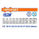 Cubos 10pc 1/2" wadfow uwst2410