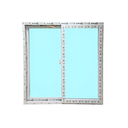 Ventana corrediza upvc lisa 1x1m s56