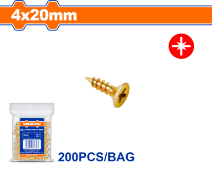 [143778] Tornillo para madera 3.5x30mm 200pc wadfow 911