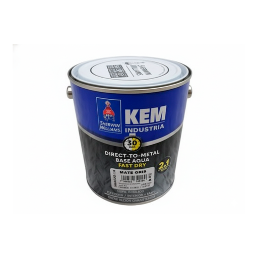 [141739] Kem direct-to-metal base agua 1-galon sherwin williams gris mate
