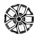 Copas carro rin 15 car+ 507142s plateado/negro