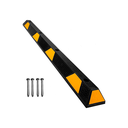 Tope hule parqueo 6x4"x1.83m con perno negro/amarillo