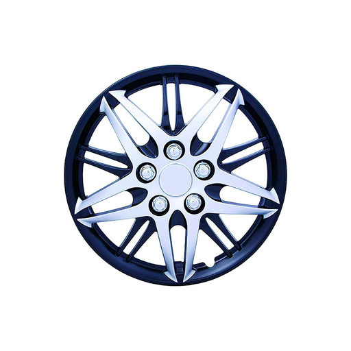 [97697] Copas carro rin 14 car+ 5060130 plateado/negro