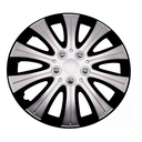 Copas carro rin 15 car+ 507140s plateado/negro